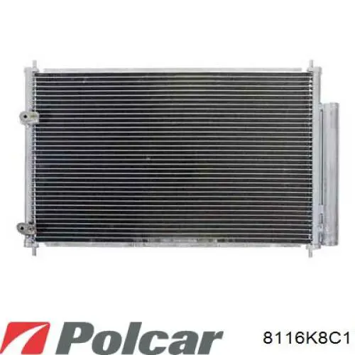 Радіатор кондиціонера 8116K8C1 Polcar