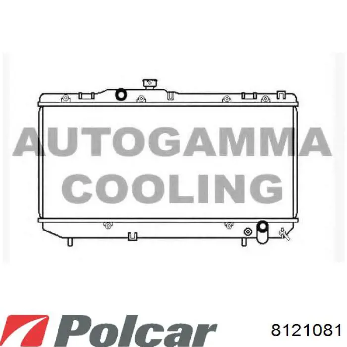 Радіатор 8121081 Polcar