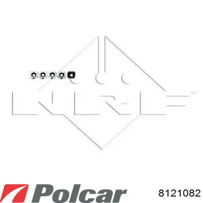 Радіатор основний Polcar 8121082 ціна, від 66.63 USD