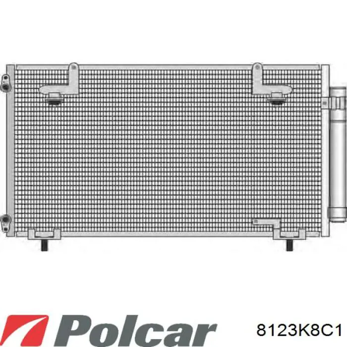 Конденсатор кондиціонера Polcar 8123K8C1 ціна, від 69.21 USD
