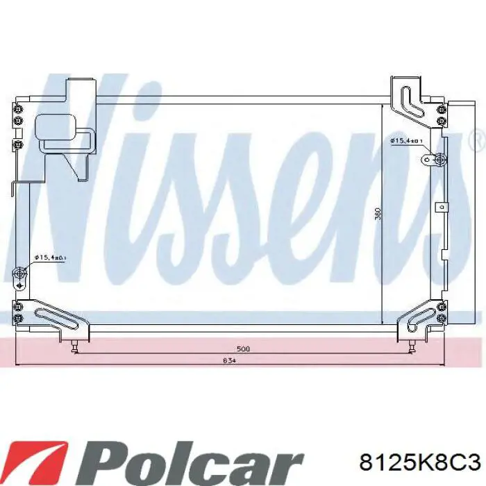 Конденсатор кондиціонера Polcar 8125K8C3 ціна, від 75.93 USD