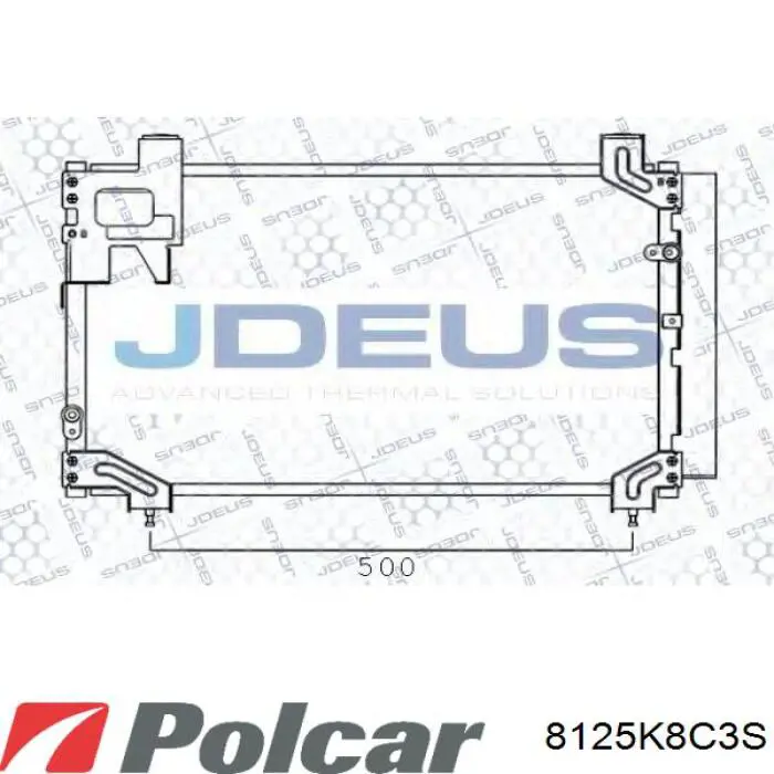 Купити 8125K8C3S Polcar Радіатор системи охолодження кондиціонера