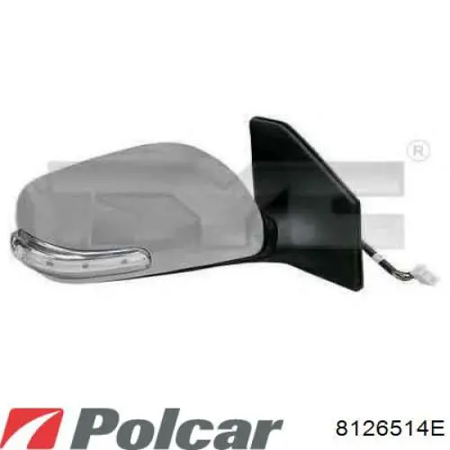 Накладка дзеркала заднього виду, ліва 8126515E Polcar