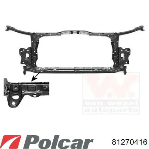Рамка радіатора верхня Toyota 5320205030 ціна, від 27.87 USD