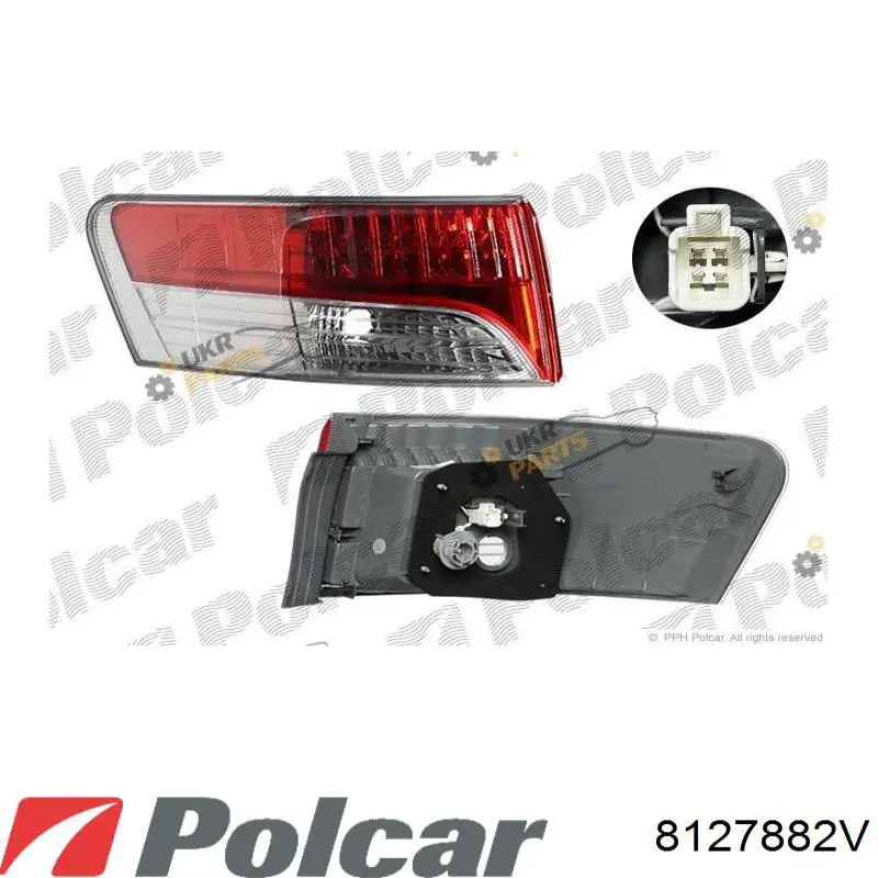 8127882V Polcar Ліхтар задній правий, внутрішній