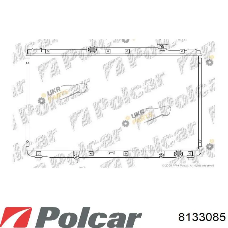 Купити 8133085 Polcar Радіатор двигуна