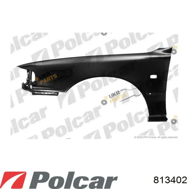 Крило переднє праве Polcar 813402 ціна, від 38.86 USD