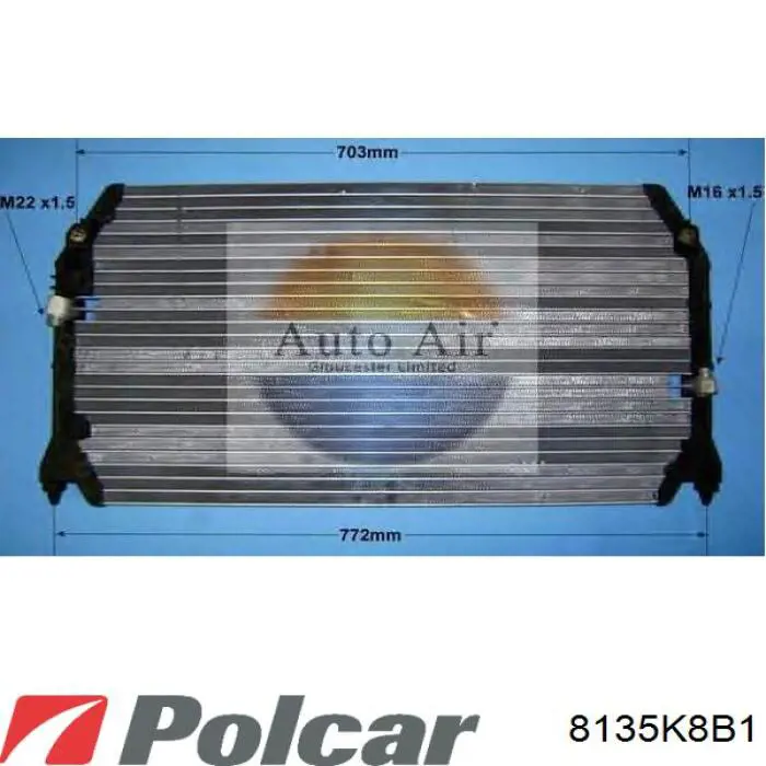 Конденсатор кондиціонера Toyota 8846006060 ціна, від 38.09 USD