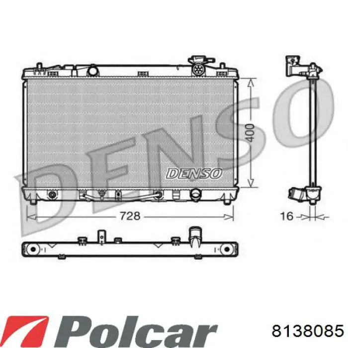 Радіатор 8138085 Polcar
