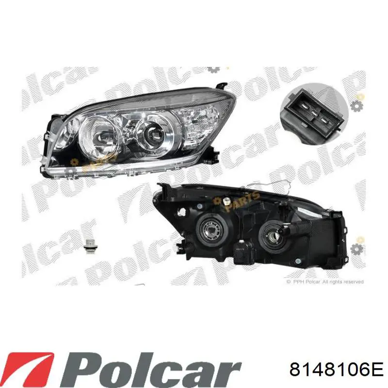 8148106E Polcar Фара правая