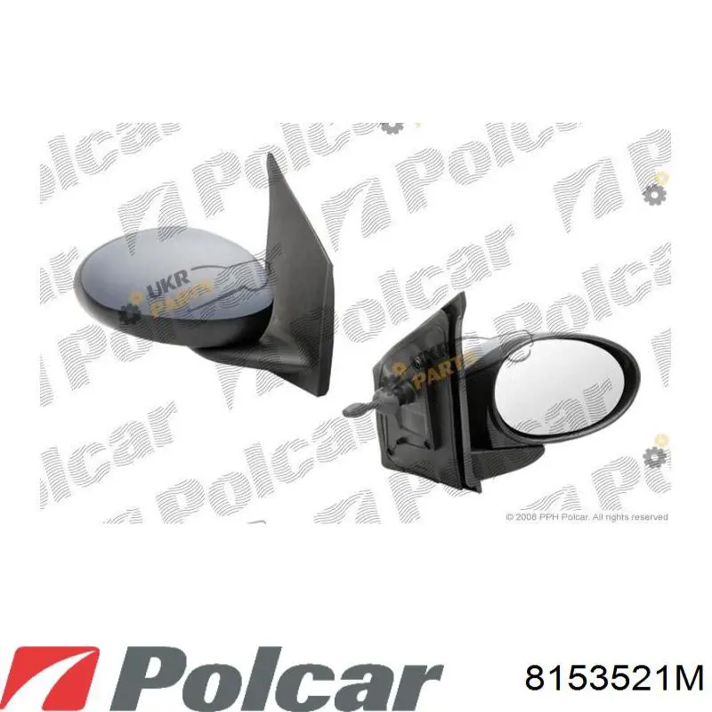 Купити 8149YC Peugeot/Citroen Бічне дзеркало заднього виду ліве