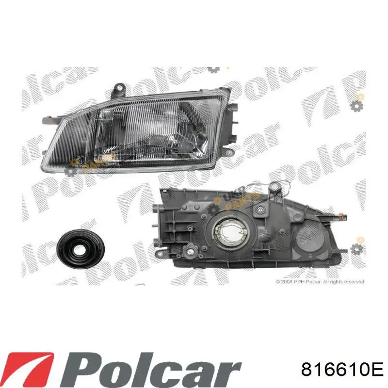 Фара права 816610E Polcar