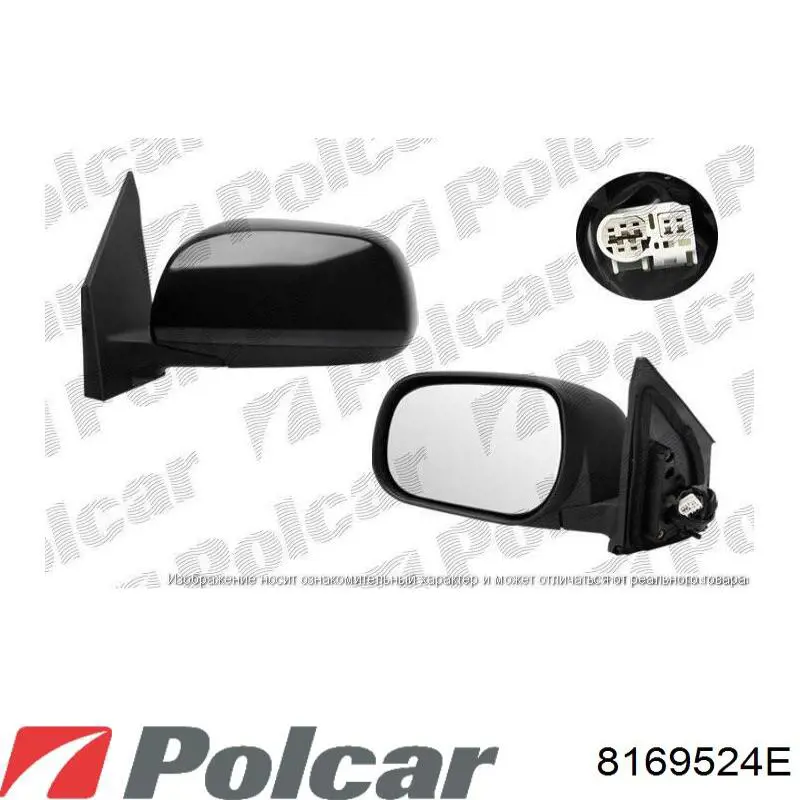 8169524E Polcar Праве дзеркало заднього виду