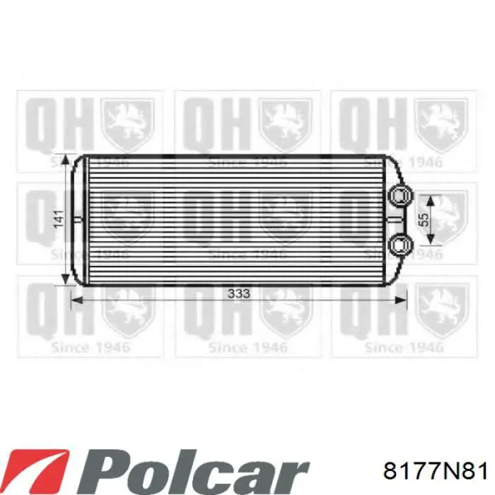 Радіатор пічки (обігрівача), задній 8710735040 Toyota
