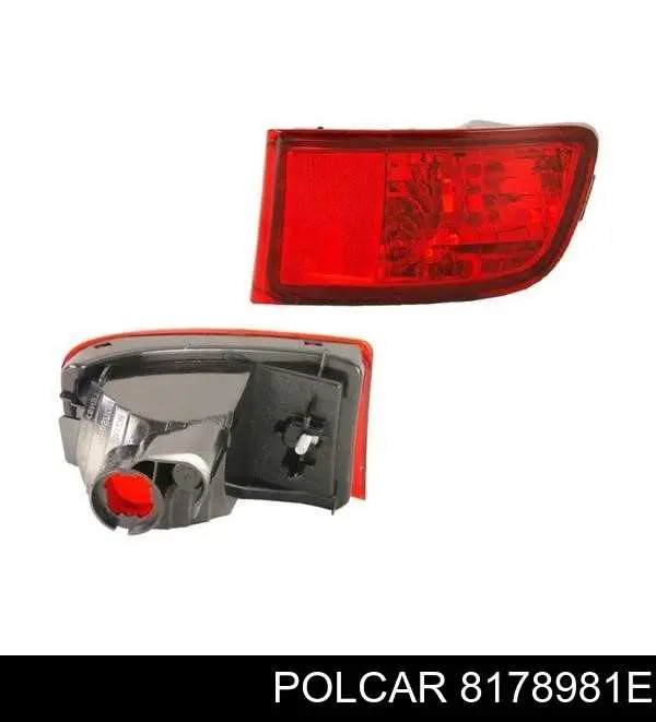 Фара протитуманна задня, права 8178981E Polcar