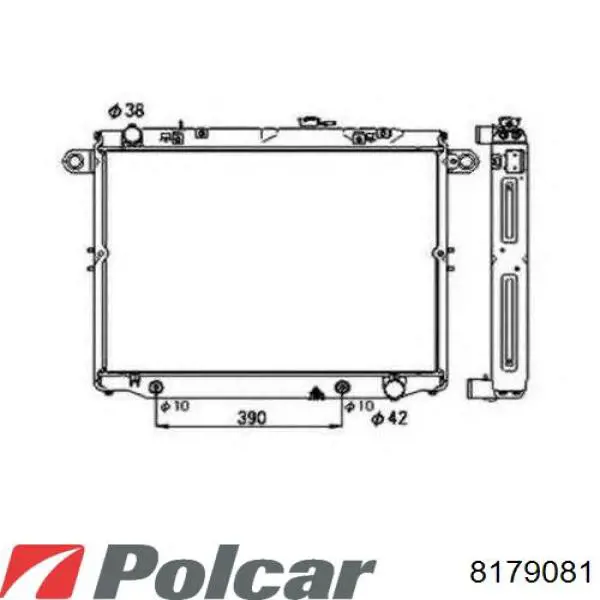 Радіатор 8179081 Polcar