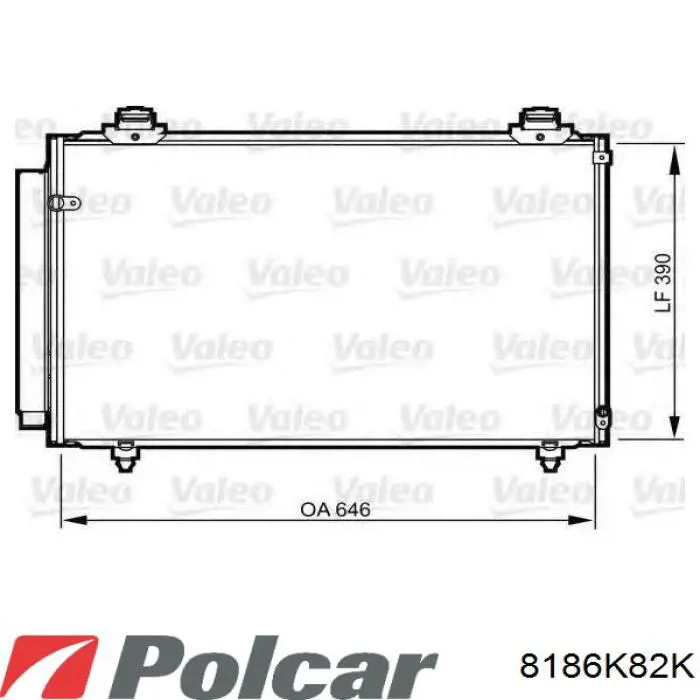 Радіатор кондиціонера 884500F100 Toyota