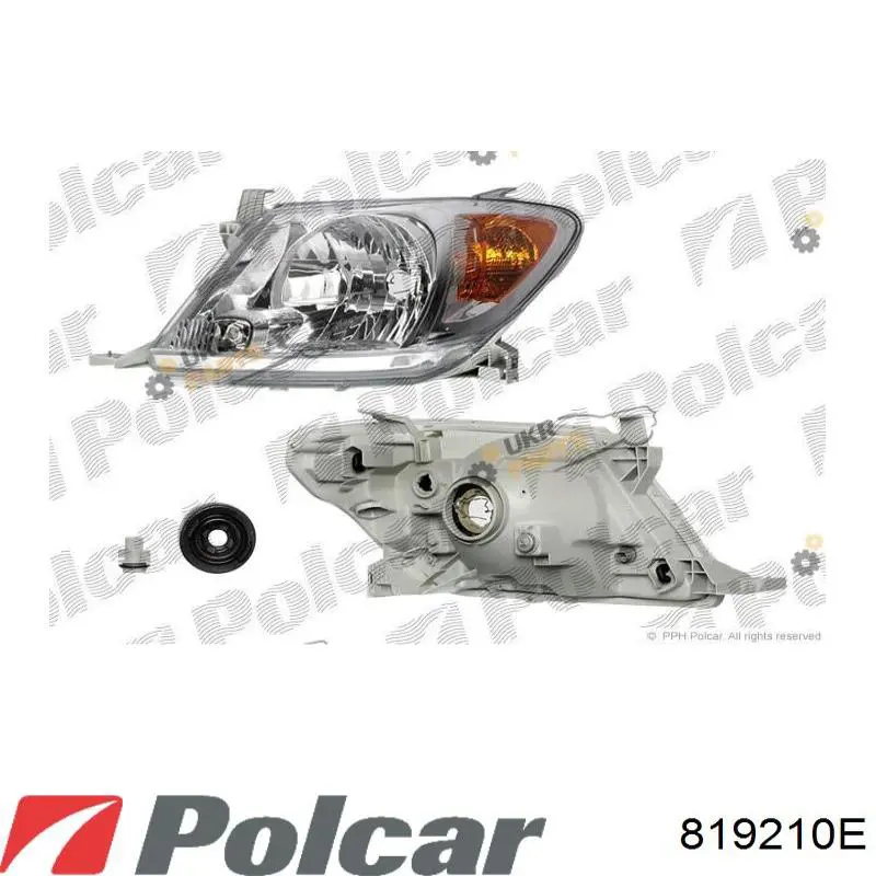 Фара передня права Polcar 819210E ціна, від 98.03 USD