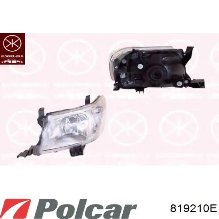 Купити 819210E Polcar Права блок фара