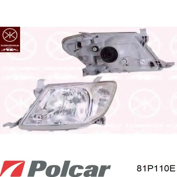 Фара правая Polcar 81P110E ціна, від 91.21 USD