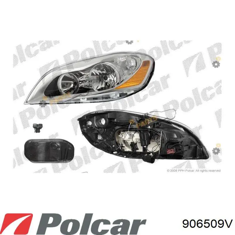 Фара ліва 906509V Polcar