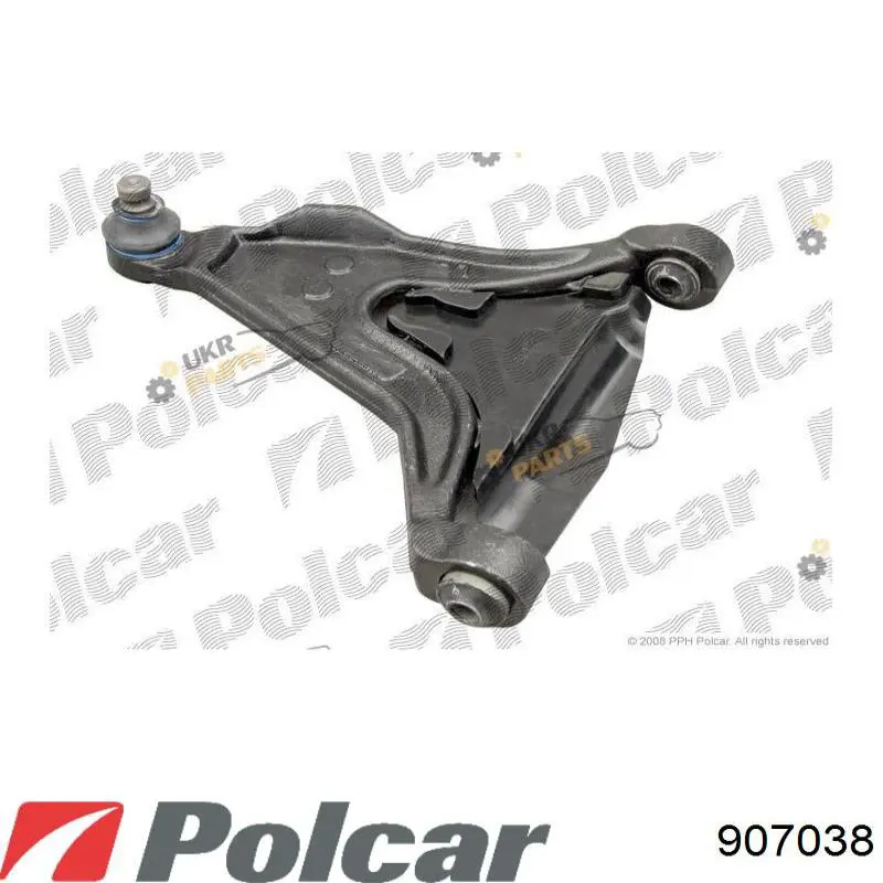 Важіль передньої підвіски нижній, правий Polcar 907038 ціна, від 68.56 USD