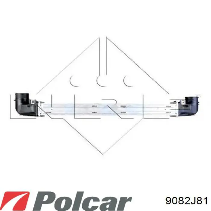 Купити 9082J81 Polcar Радіатор интеркуллера