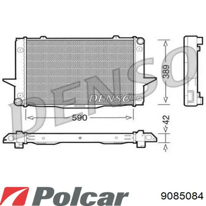 Радіатор основний Thermotec D7V007TT ціна, від 148.12 USD