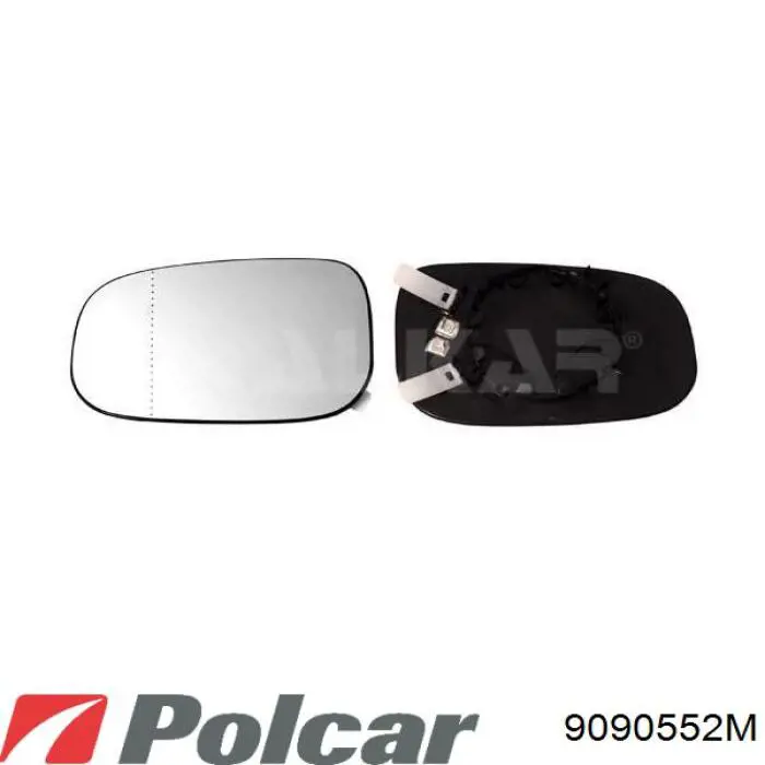 9090552M Polcar дзеркальний елемент дзеркала заднього виду, лівого