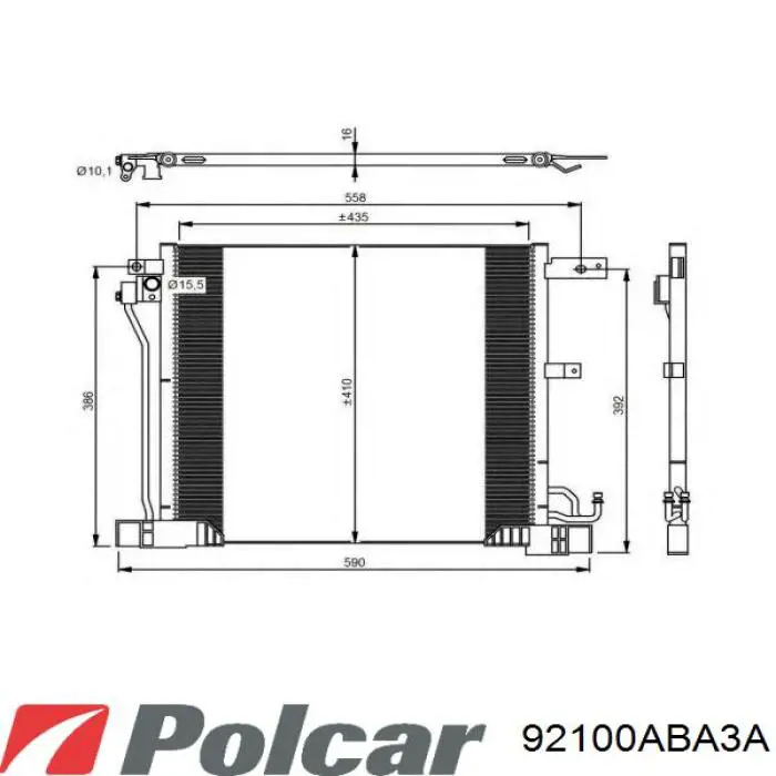 Радіатор кондиціонера TP15940548 Tempest