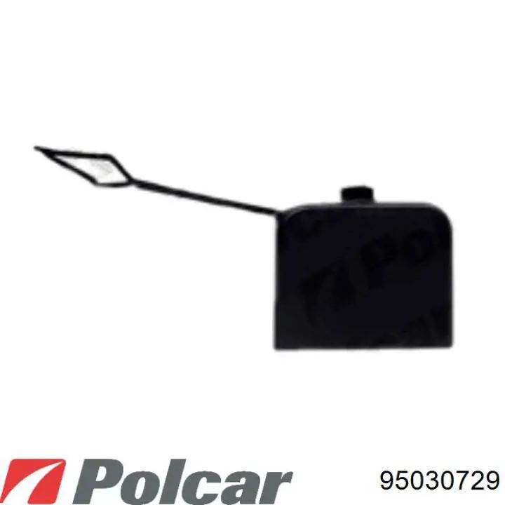 95030729 Polcar заглушка бампера буксирувального гака, передня