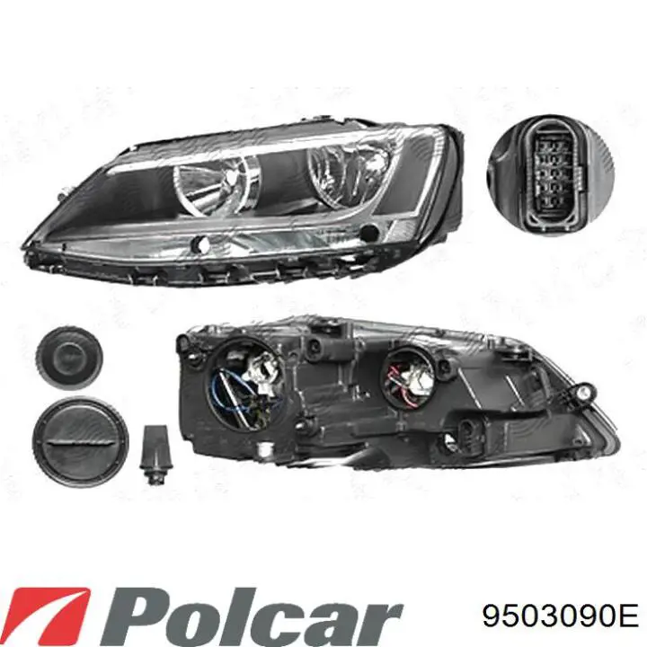 950309E Polcar Фара дальнього світла в зборі