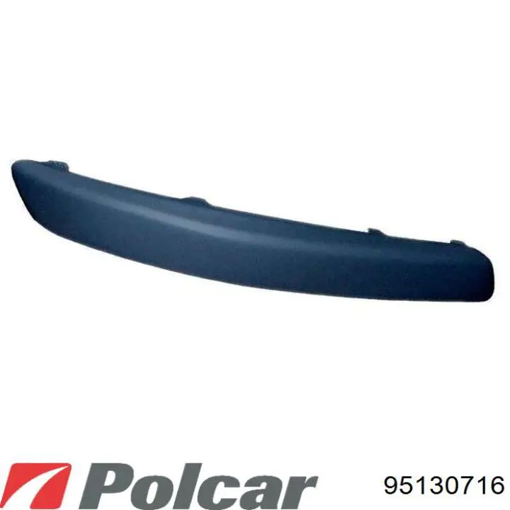 95130716 Polcar Молдинг переднього бампера, правий