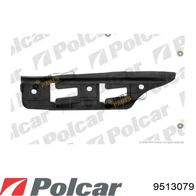 Кронштейн бампера переднього, зовнішній лівий Polcar 9513079 ціна, від 3.37 USD