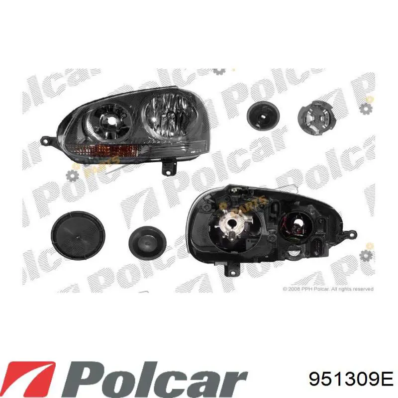 951309E Polcar Фара (TUNING) (кому-кт з 2 шт.)