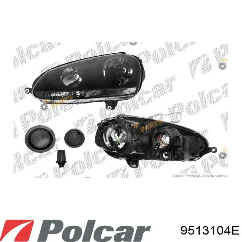 9513104E Polcar Фара правая