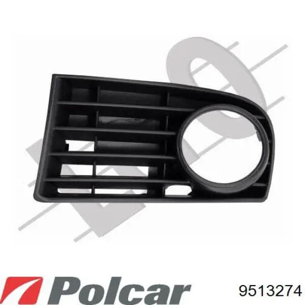 9513274 Polcar заглушка/ решітка протитуманних фар бампера переднього, права