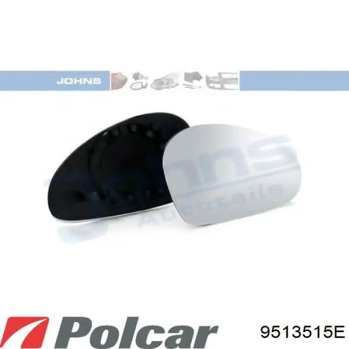 9513515E Polcar Дзеркало заднього виду, ліве