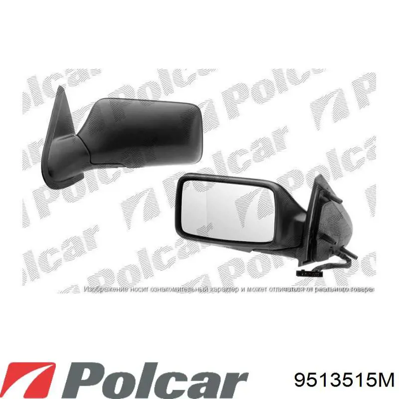 Ліве бічне дзеркало Polcar 9513515M ціна, від 82.79 USD
