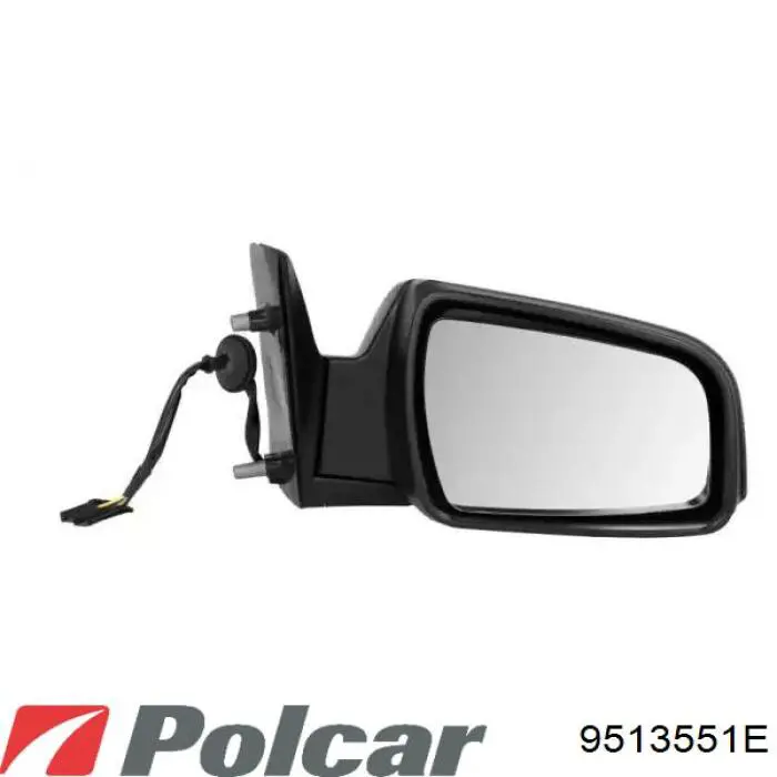 Купити 9513551E Polcar Скло дзеркала заднього виду, правого