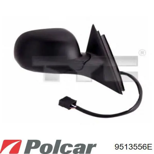 Дзеркальний елемент правого дзеркала заднього виду Polcar 9513556E ціна, від 8.13 USD