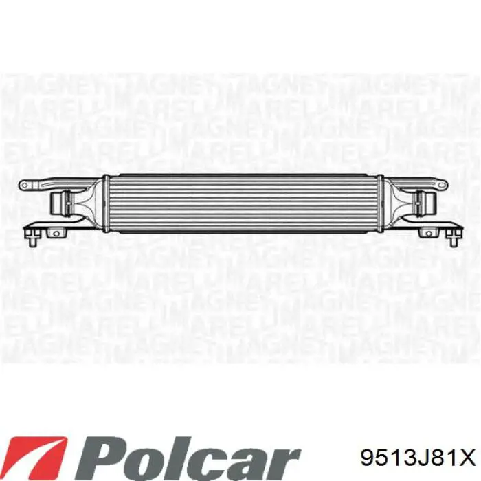 Система охолодження наддувочного повітря Polcar 9513J81X ціна, від 79.01 USD