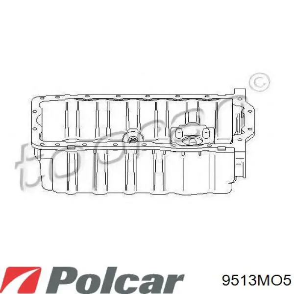 9513MO5 Polcar піддон масляний картера двигуна