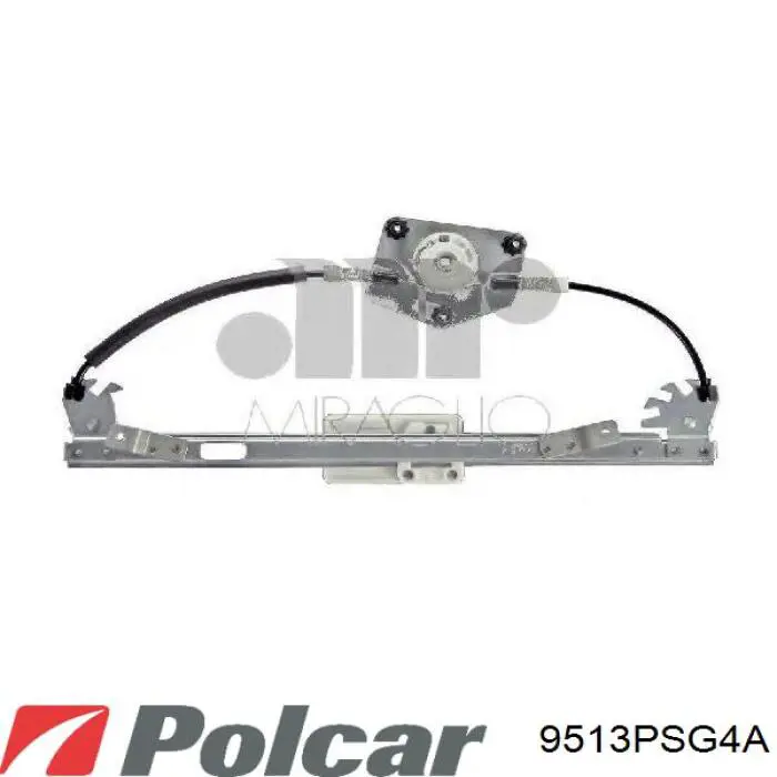 Купити 9513PSG4A Polcar Механізм склопідіймача двері задньої, правої