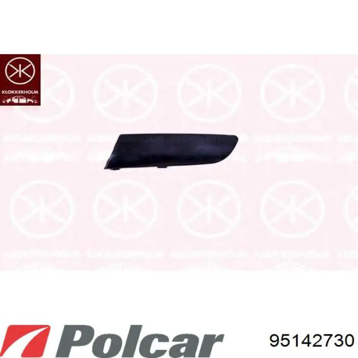Накладка бампера переднього, ліва Polcar 95142730 ціна, від 3.51 USD