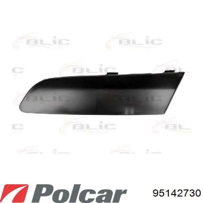95142730 Polcar Молдинг бампера переднього, лівий