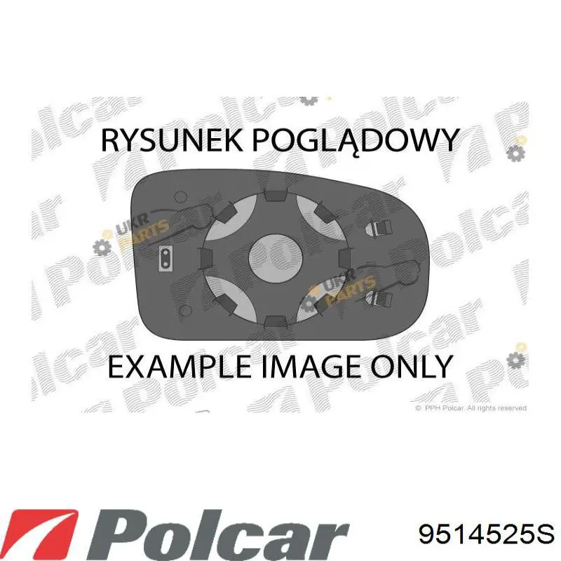 9514525S Polcar Праве дзеркало заднього виду