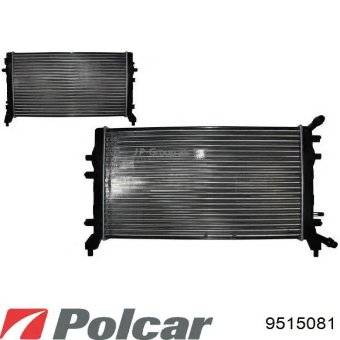 Радіатор основний Polcar 9515081 ціна, від 56.24 USD