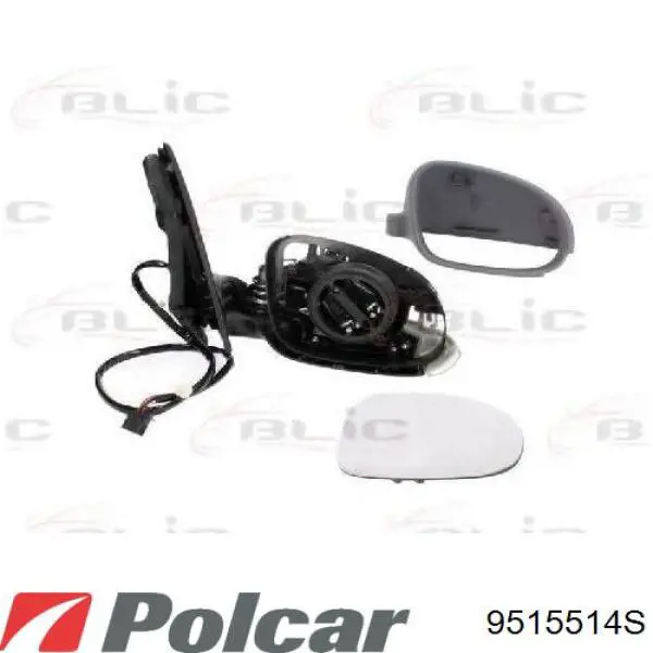 Ліве бічне дзеркало VAG 5M1857507AH9B9 ціна, від 72.83 USD