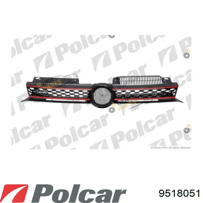 9518051 Polcar Решітка радіатора